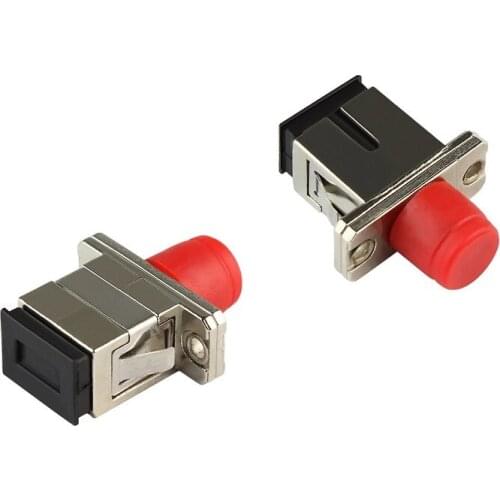 5pcs/lot Single Mode Simplex FC SC PC Flange Coupler Optic Fiber Connector