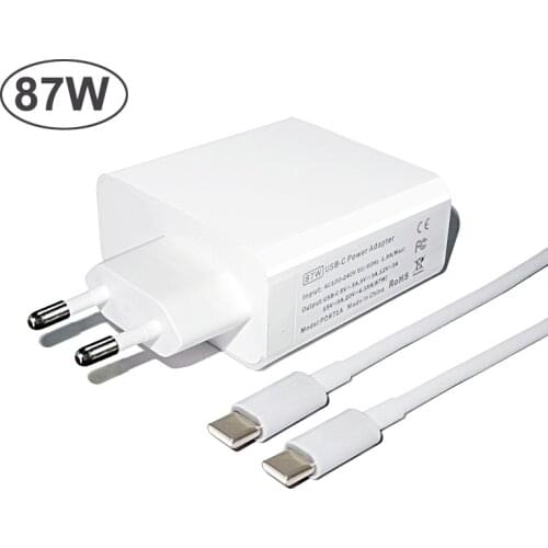 87W USB Type C Power Adapter Fast Charging Laptop Wall Charger for Macbook Air Pro Asus Lenovo Hp Samsung USB C Charger