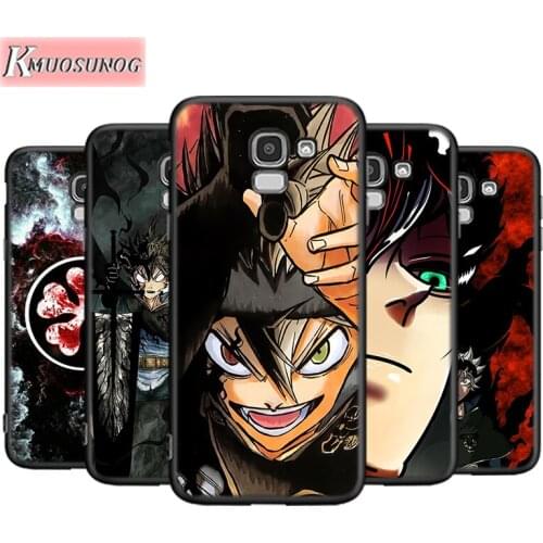 Anime Black Clover For Samsung Galaxy J8 J7 J6 J5 J4 J3 J2 Core Duo Prime Plus Star 2016 2017 2018 Soft Phone Case