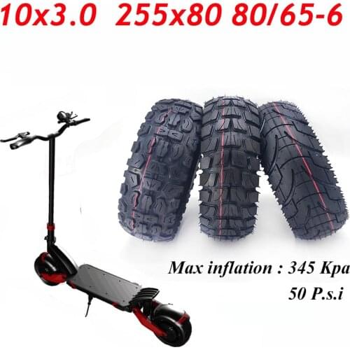 High Quality 10x3.0 Tubeless Tire 80/65-6 and 255x80 Inner Outer Tyre Off-road Tire for Electric Scooter Speedual Grace 10 Zero