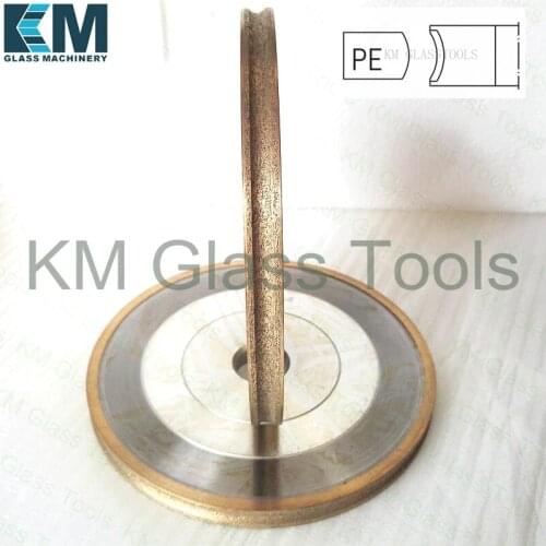 Free Shipping!D200x22xPE4/5/6/8/10mm Peripheral Daimond wheel Pencil edging,For Shape Glass Edging Machine