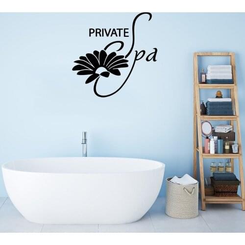 Private Spa Wall Decal Relax Wall Sticker Salon Studio For Spa Studio Message Wallpaper Wall Decor Mural Vinyl ov754