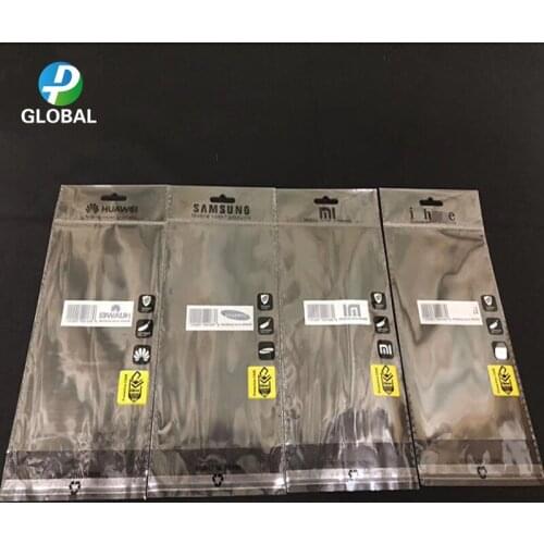 D&P 100pcs 11*17cm Transparent Self Adhesive sealing OPP Plastic packaging bags Resealable poly CASE bag with plane hanging hole