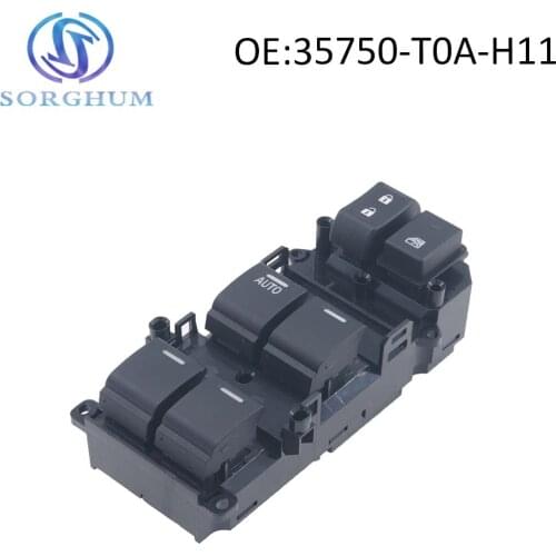 35750-T0A-H11 Electric Power Window Console Switch For Honda ACCORD Sedan 2008-2012 35750T0AH11