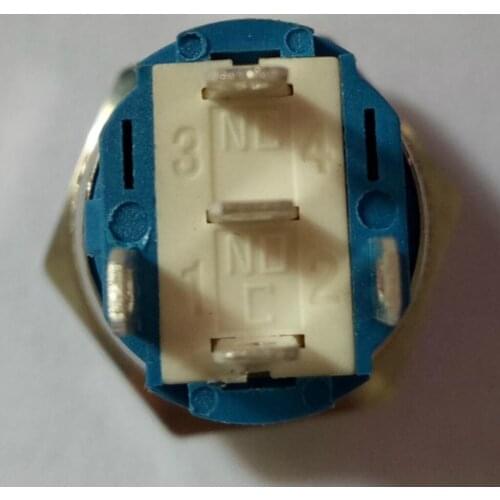 16mm Latching Push Button Switch, Self-locking Momentary Pushbutton, With Wire Socket Plug