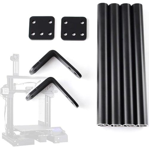 Supporting Pull Rod Kit Aluminum Alloy Tie Rod Set Fixed Support Frame 3D Printer Parts for Creality Ender-3/3S/3Pro/v2