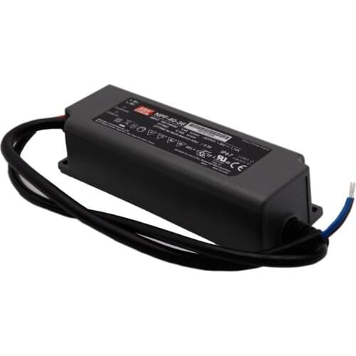 MEAN WELL NPF-40 Series DC12V 15V 20V 24V 30V 36V 42V 48V 40W Single Output Constant Voltage+Constant Current LED Driver