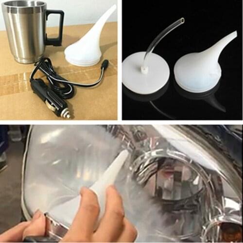 Car Headlight Lens Restoration Kit Atomizer Spray Cup Refurbishment Heating Atomization Cup Restore 12V 60W For NC-118