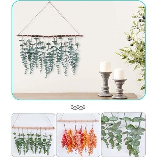 Wall Decoration Wall Hanging Artificial Flower Eucalyptus Leaf Decoration Suitable for Wedding Bedroom Kitchen Living Room