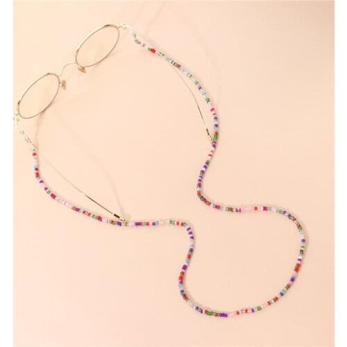 New Anti-Lost Eyeglass Strap Beaded Mask Chain Eye Wear For Women Fashion Reading Glasses Sunglasses Spectacles Holder Neck Cord