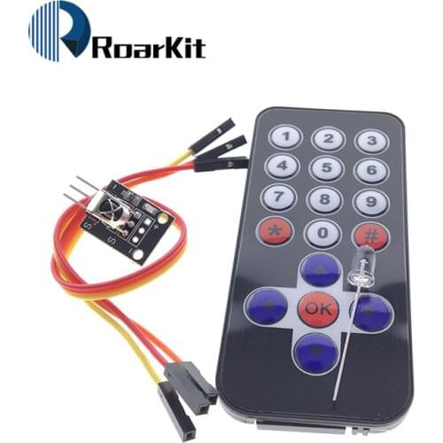 5set/lot New Infrared IR Wireless Remote Control Module Kits HX1838 For Arduino Raspberry Pi Wholesale