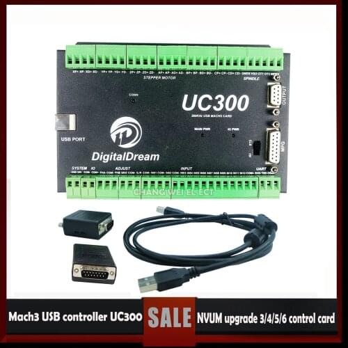 Mach3 Ethernet controller UC300 NVUM upgrade 3 axis 4 axis 5 axis 6 axis CNC milling machine motion control card