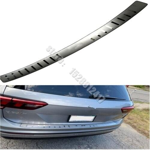 Stainless steel Rear Bumper Protector Sill Trunk Tread Plate Trim Car styling for Volkswagen Tiguan L 2017-2019 Car-covers
