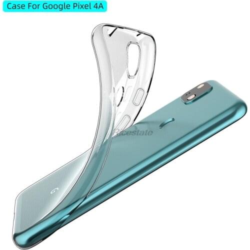 For Google Pixel 4A Transparent Soft TPU Dropproof Shockproof Phone Back Case for Google Pixel4A Pixel 4 A Clear Cover Case