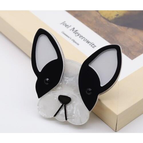 Custom Handmade Cute Elegant Dog Brooch Sweater Accessories Safety Pins Party Gift Brooch Costume Accessories Brooch Christmas