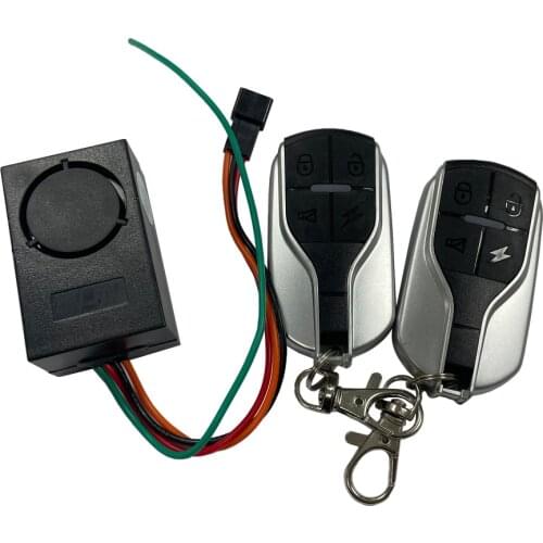 Dual Remote Control Electric Scooter Alarm Security System Waterproof Dustproof Moped Anti-theft Alarm Universal 36-72V