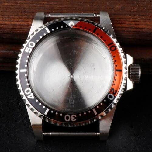 Vintage 1960 Watch Case for NH35/36 Movement Acrylic Dome Crystal B/O Aluminum Bezel Ratchet 120 Clicks Watch Accessories 5ATM