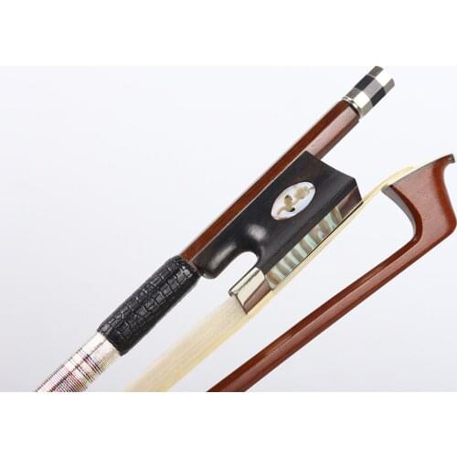 Yinfente Advanced Violin Bow 4/4 brazilwood Bow Stick Ebony frog Great Balance Natural Horsetail