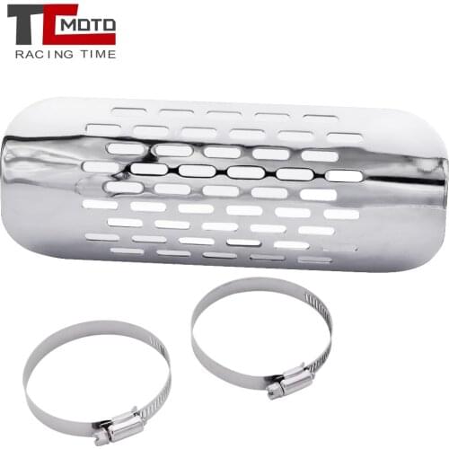 Motorcycle Motorbike Exhaust Pipe Heat Shield Cover Guard Protector Accessories for Harley Chopper Cruiser Yamaha Custom
