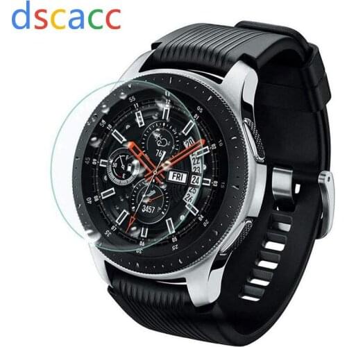 Dscacc 9H HD Tempered Glass Screen Protector Film For Samsung Galaxy Watch 42mm 46mm Transparent Screen Protection Film 100pcs