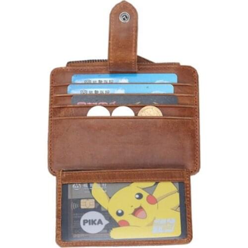 Unisex Fashion Credit ID Card Holder Business Soft Leather Wallet Man Money Bag With Coin Pocket For Women 1 Pc Tarjetero