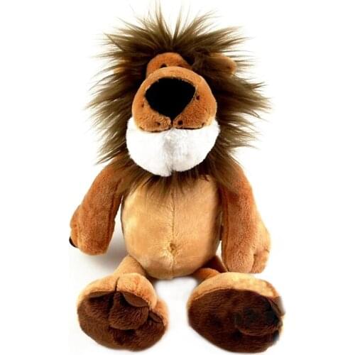 1pc Popular Lion Stuffed Doll Plush Jungle Series Animal TOYS 25CM Cute Animal Toys for Children Kids Kawaii Birthday Gifts
