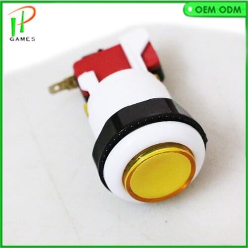 100 pcs 28mm American style Arcade Push Button with 2 pin micro switch for jamma mame DIY Arcade cabinet accessories