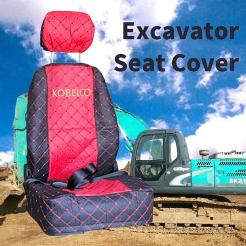 Excavator Seat Cover for Caterpillar Hyundai Doosan Sany Komatsu Hiachi Kato Kobelco Seat Saddle Cushion Excavator Decoration