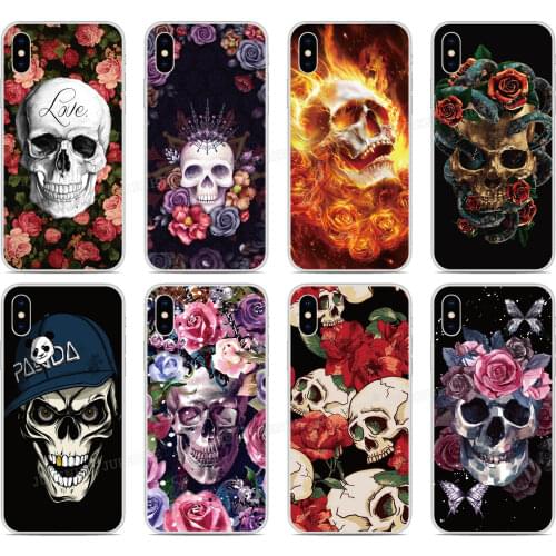 Skull Flower Cover For ZTE Blade A7 A5 A3 L8 2019 2020 Axon 11 SE 10 Pro 5G A7s V10 V2020 Vita 20 Smart Libero S10 Phone Case