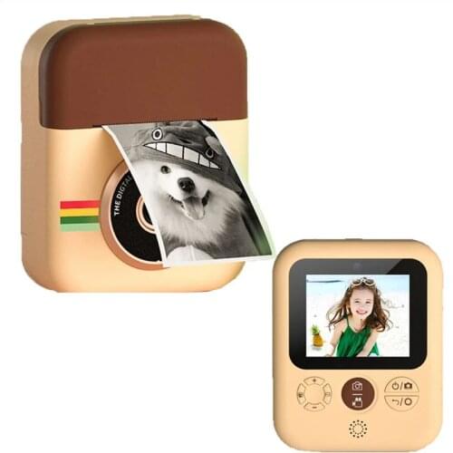 Kids Children Instant Digital Print Camera With Thermal Photo Paper Toys Camera 1080P 2.4in For Christmas Birthday Gift Girl Boy