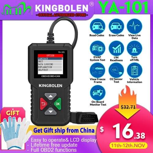 5pcs / YA101 OBD2 Scanner EDIAG Support Full OBD II/EOBD Code Reader YA101 Upgrade Via USB Life Long PK CR3001 CR319 ELM327
