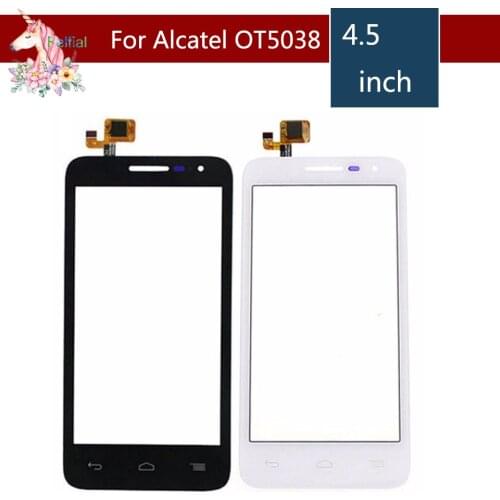 For Alcatel One Touch POP D5 5038 5038D 5038E 5038X OT5038 Touch Screen Digitizer Sensor Outer Glass Lens Panel Replacement