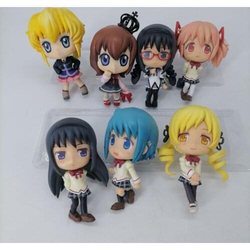 Anime Mahou Shojo Madoka Magica GSC Nendoroids Action Figure Kaname Madoka Akemi Homura Girl Model Toy Collection