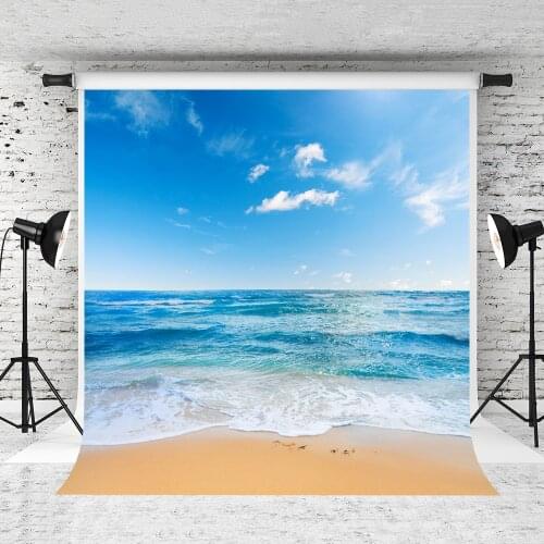VinylBDS 10x20ft Holiday SeaBeach Photography Backgrounds Fotografia Seaside Photo Backdrop For Photography Children Backdrop