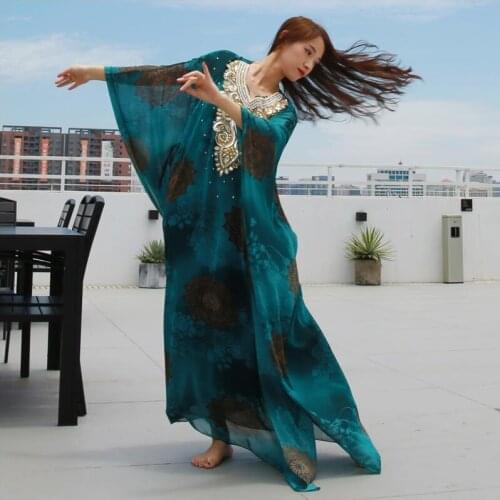 Indian Belly dance gown new folk custom Persian Gulf dance Haligis robe fashion show new stage special unique costume