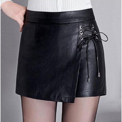 JMprobe Women's Leather Shorts