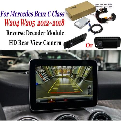 For Mercedes Benz C W204 2011~2014 Original Screen Update / Reversing Track Image + Reverse Camera / Digital Decoder