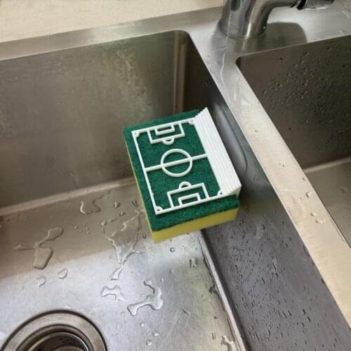 Creative Football Field Modeling Layout Rack Kitchen Sink Drainer Rack Sponge Wipe Storage Rack Household Storage Tool Organizer