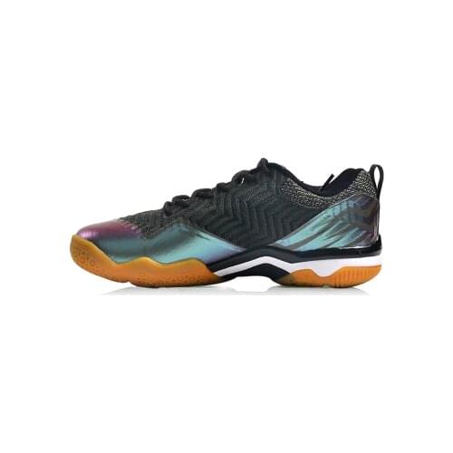 Li-Ning Men SONIC BOOM Professional Badminton Shoes Breathable Anti-Slip LiNing Wearable Sports Shoes Sneakers AYZN011 SAMJ18