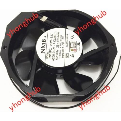 NMB-MAT 5915PC-20W-B20 S05 AC 200V-240V 25/44W 172X150X38mm Server Cooling Fan