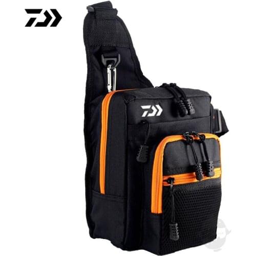 2021 Daiwa New Tactical Fishing Bag Mens Crossbody Shoulder Large Capacity Bag Outdoor Travel Multi-Purpose Fishing Bags
