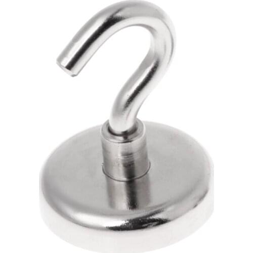 Strong Mini Magnetic Circular Hook Hanger Magnet Linked Home Kitchen Wall Hold