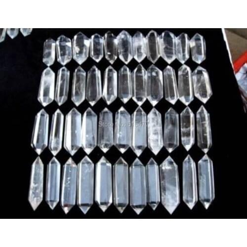 Hot Sales! Natural Clear Quartz Crystal Double Terminate Points Pendant Healing For Gift Collection For Sales.Wholesale Price