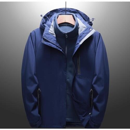 Outdoor Mountaineering Three-in-One Two-Piece Removable Warm Skiing Coat Snowboarding Jacket