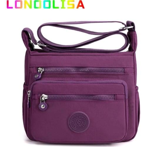 10 Styles Solid Color Lady Nylon Handbag Shoulder Bag Travel Messenger Crossbody Satchel Printed Female Lightweight Portable Sac