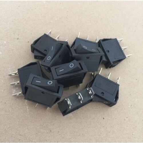 10pcs AC 15A/250V 20A/125V 3P 3 Pin ON-OFF SPST (I/O) 2 Position Boat Rocker Switch