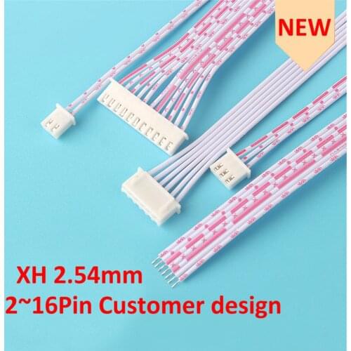 10pcs XH 2.54mm Male Connector with Wire Male Female 2/34/5/6/12Pin