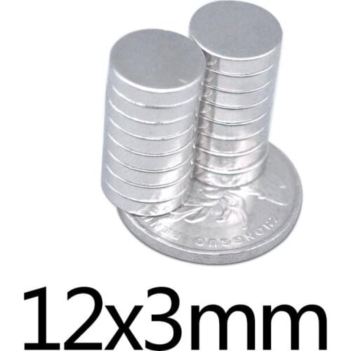 20/50/100pcs 12x3mm Permanent Round Magnet Neodymium Magnet N35 Fridge Mini Strong Magnetic Magnets 12*3 mm