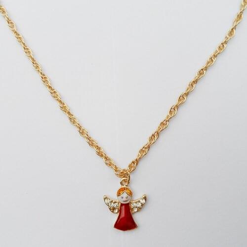 2020 Fashion jewelry necklace,cute Christmas angel pendant necklace,Set auger Christmas elves necklace for women/Children