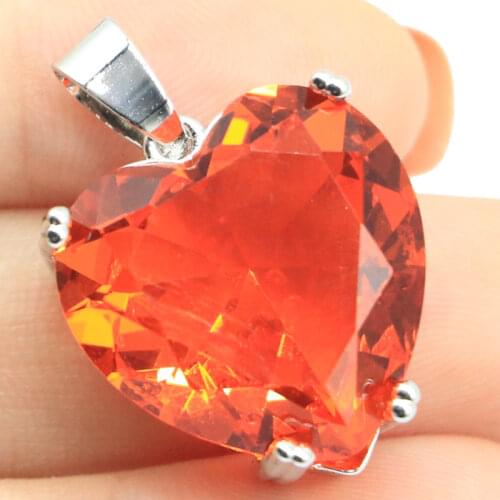 46x39mm Anniversary Star Shape Created Rhodolite Garnet London Blue Topaz For Womans Eye Catching Silver Pendant